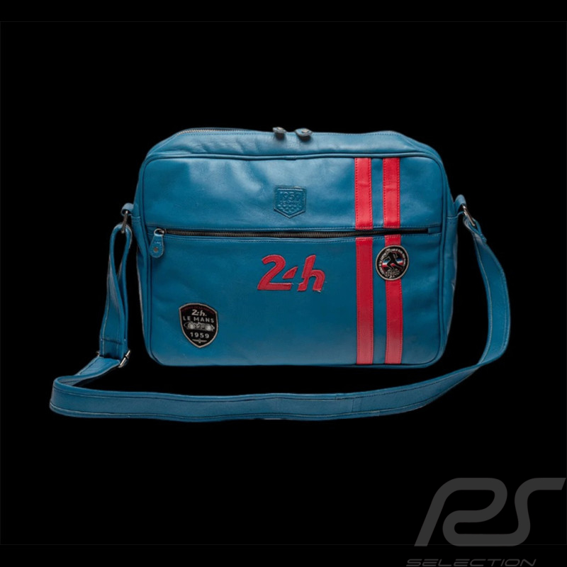 24h Le Mans Bag Messenger Ocean Blue Leather - Raoul 4 27269-2773