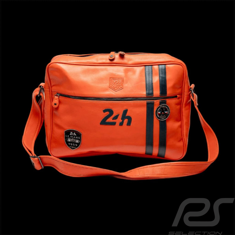 24h Le Mans Bag Messenger Orange Leather - Raoul 4 27269-2090