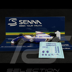 Ayrton Senna Williams Renault FW16 n° 2 Dirty Version GP San Marino 1994 F1 1/43 Minichamps 540943302