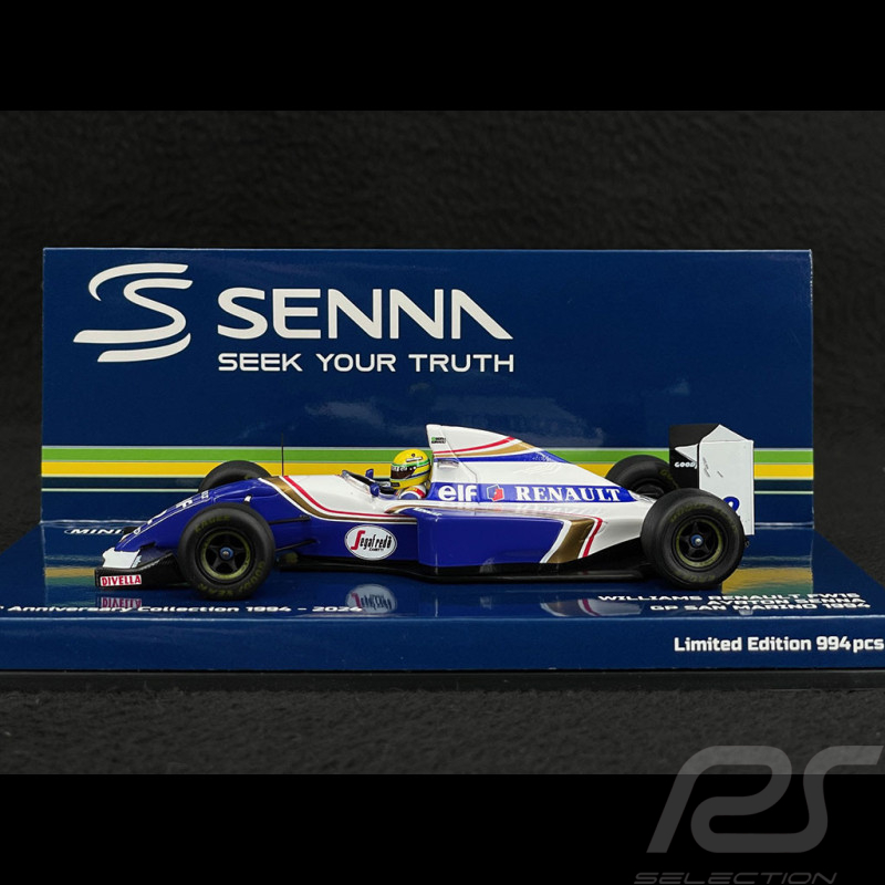 Ayrton Senna Williams Renault FW16 n° 2 Dirty Version GP San Marino 1994 F1 1/43 Minichamps 540943302
