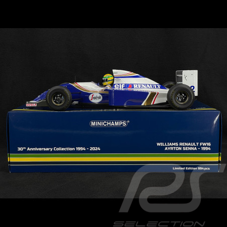 Ayrton Senna Williams Renault FW16 n° 2 Dirty Version GP San Marino 1994 F1 1/12 Minichamps 547943202