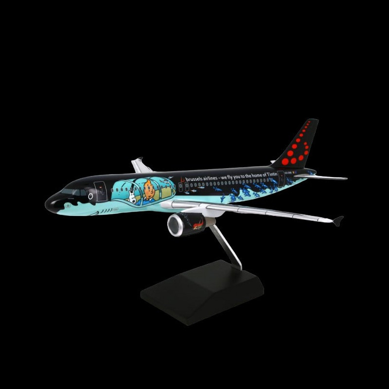 Sculpture Tintin & Milou – Grand Avion A320 Rackham – Sérigraphiée, Coffret Certifié