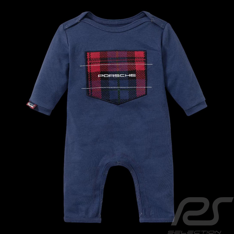 Porsche Baby Romper 911 Turbo No. 1 Navy Tartan WAP3600260RTN1 - baby