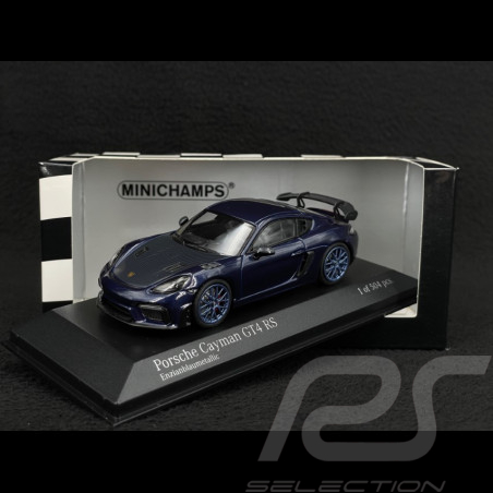 Porsche 718 Cayman GT4 RS 2021 Gentian Blue Metallic 1/43 Minichamps 410069701
