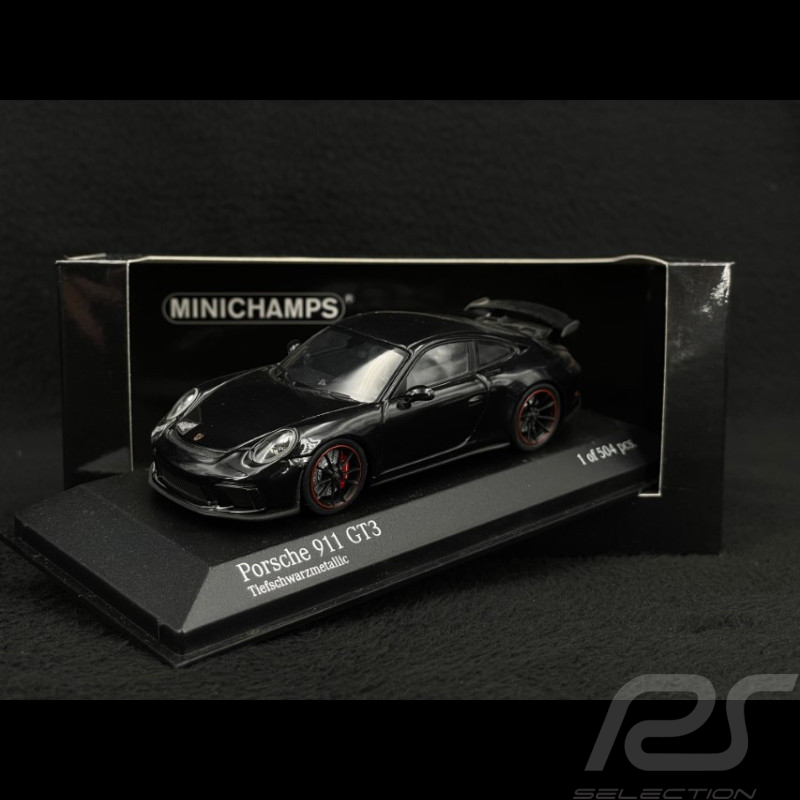 Porsche 911 GT3 type 991 Mk II 2017 metallic black 1/43 Minichamps 410066021