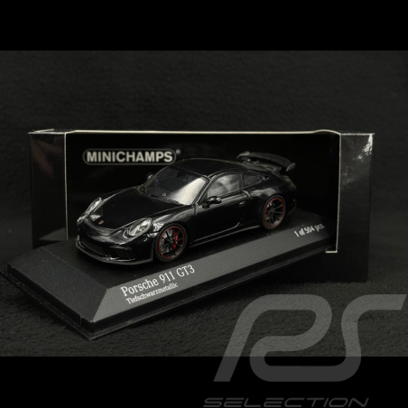 Porsche 911 GT3 typ 991 Mk II 2017 metallic schwarz 1/43 Minichamps 410066021