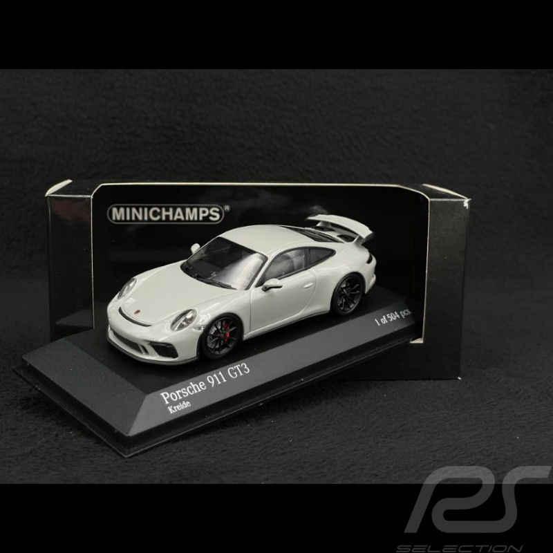 Porsche 911 GT3 type 991 Mk II 2017 chalk grey 1/43 Minichamps 410066026