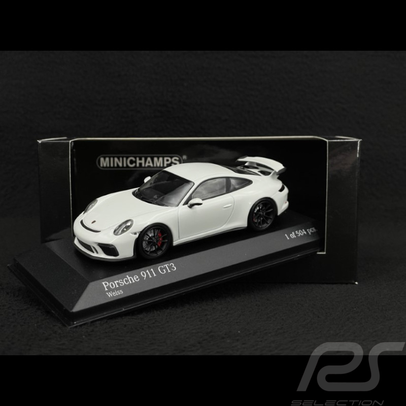Porsche 911 GT3 type 991 Mk II 2017 white 1/43 Minichamps 410066025