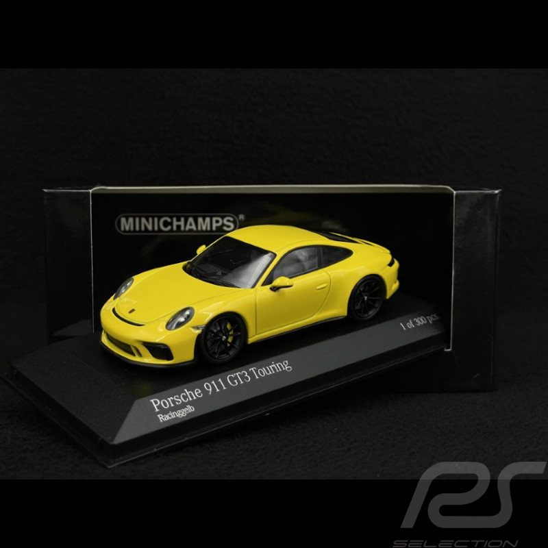 Porsche 911 GT3 type 991 Touring Package 2018 yellow 1/43 Minichamps 410067421