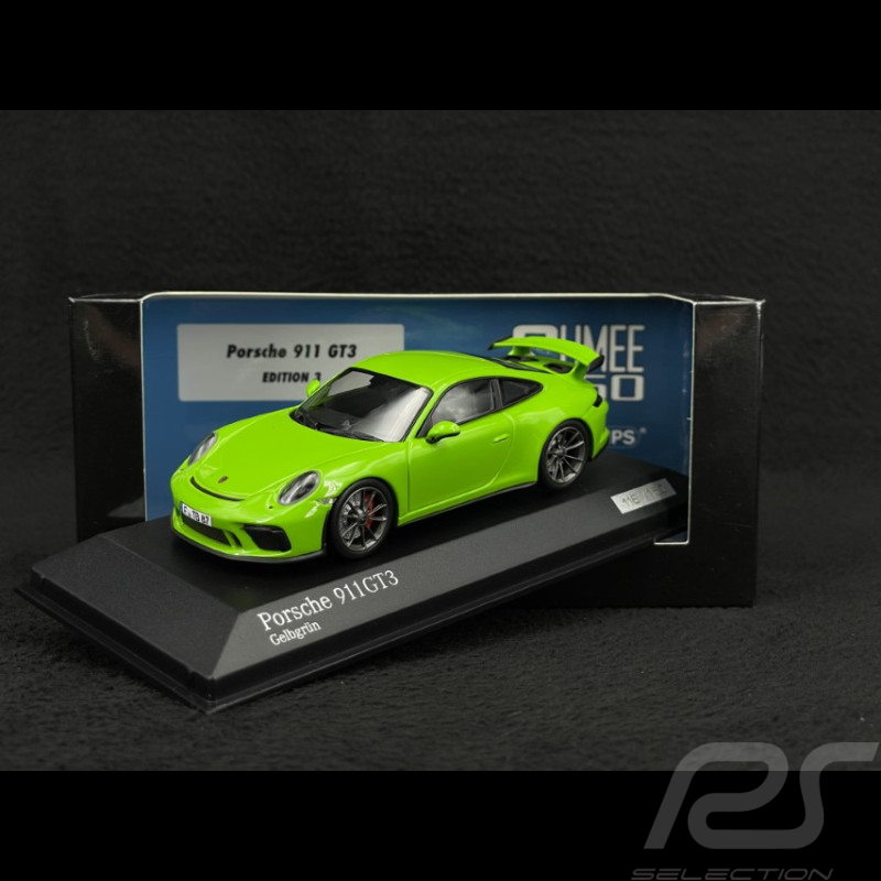 Porsche 911 GT3 Type 991 2017 Shmee150 Exclusive Green Yellow 1/43 Minichamps 413066042