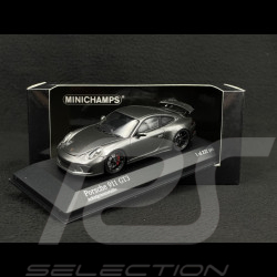 Porsche 911 GT3 type 991 phase II 2017 gris quartz métallisé 1/43 Minichamps 413066033