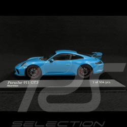 Porsche 911 GT3 type 991 Mk II 2017 miami blue 1/43 Minichamps 410066022