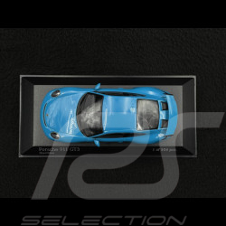Porsche 911 GT3 type 991 Mk II 2017 miami blue 1/43 Minichamps 410066022