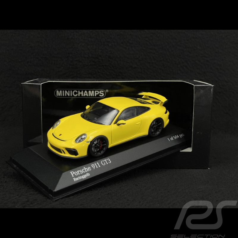 Porsche 911 GT3 type 991 Mk II 2017 racing yellow 1/43 Minichamps 410066020