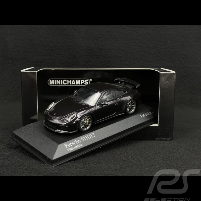 Porsche 911 type 991 GT3 phase II 2017 violet métallisée 1/43 Minichamps 410066027