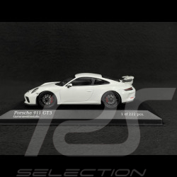 Porsche 911 GT3 type 991 phase II 2017 blanc carrara métallisé 1/43 Minichamps 413066030