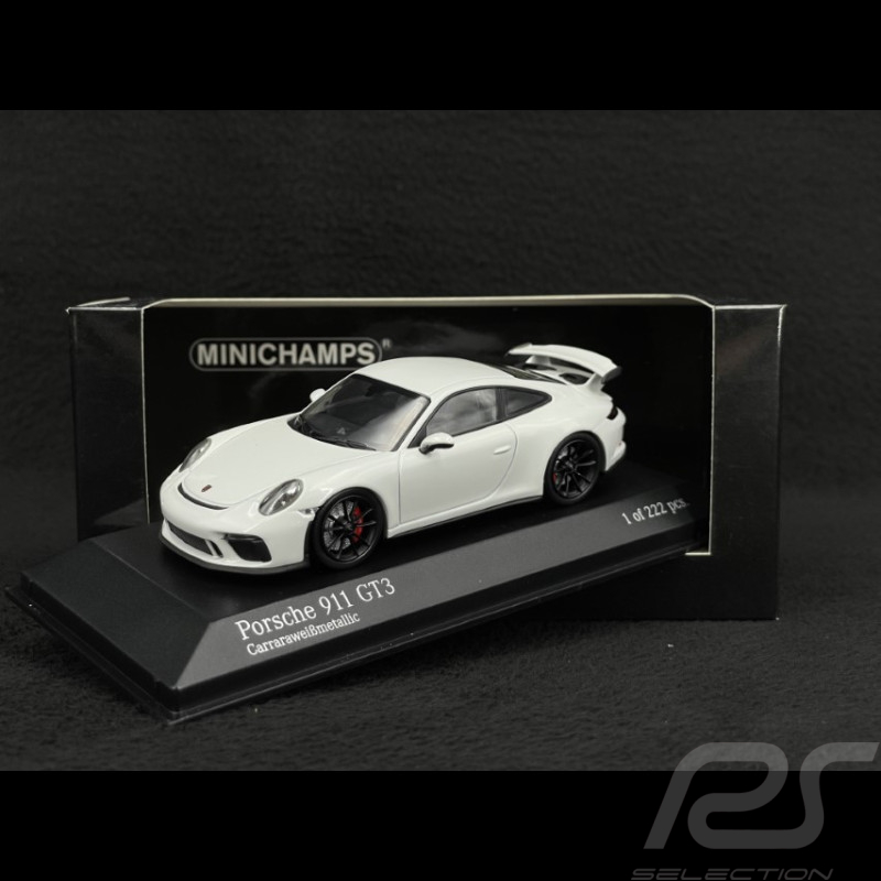 Porsche 911 GT3 type 991 Mk II 2017 carrara white metallic 1/43 Minichamps 413066030
