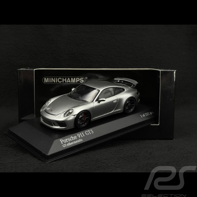 Porsche 911 GT3 typ 991 Mk II 2017 silbergrau metallic 1/43 Minichamps 413066034