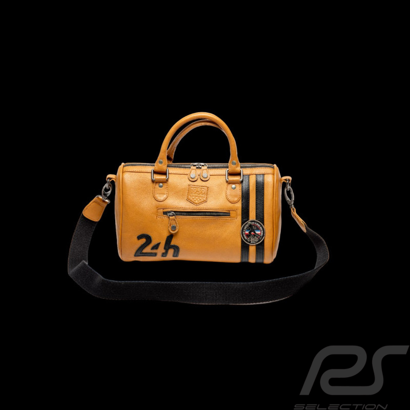 24h Le Mans Handtasche 1959 Courcelles aus Leder Gelb 27265-2038