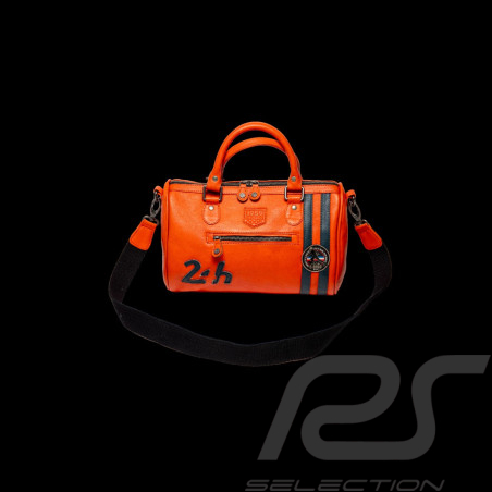 24h Le Mans Handtasche 1959 Courcelles aus Leder Orange 27265-9090