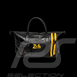 Large 24h Le Mans Bag 1959 Leather 48h Gaston Black 27267-3046