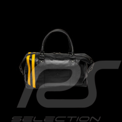 Large 24h Le Mans Bag 1959 Leather 48h Gaston Black 27267-3046