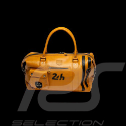 Large 24h Le Mans Bag 1959 Leather 48h Gaston Yellow 27267-2038