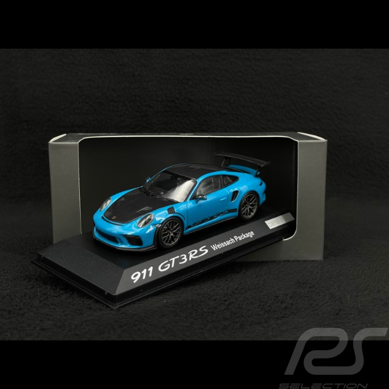 Porsche 911 GT3 RS type 991 Mk ll 2018 Miami blue 1/43 Minichamps WAP0201610J