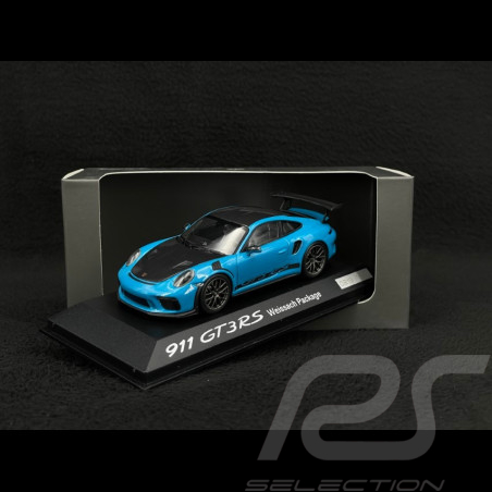 Porsche 911 GT3 RS type 991 Phase ll 2018 bleu Miami 1/43 Minichamps WAP0201610J