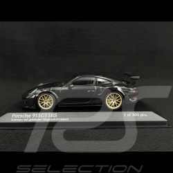 Porsche 911 GT3 RS type 991 Mk ll 2018 black / gold wheels 1/43 Minichamps 413067034