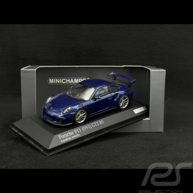 Porsche 911 GT3 RS type 991 2014 Aquablau 1/43 Minichamps CA04316101