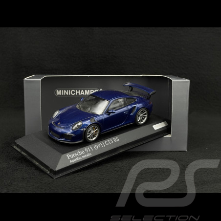 Porsche 911 GT3 RS type 991 2014 bleu aquatique 1/43 Minichamps CA04316101