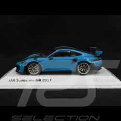 Porsche 911 GT2 RS Type 991 IAA Sondermodell 2017 Miamiblau 1/43 Spark WAX02002017