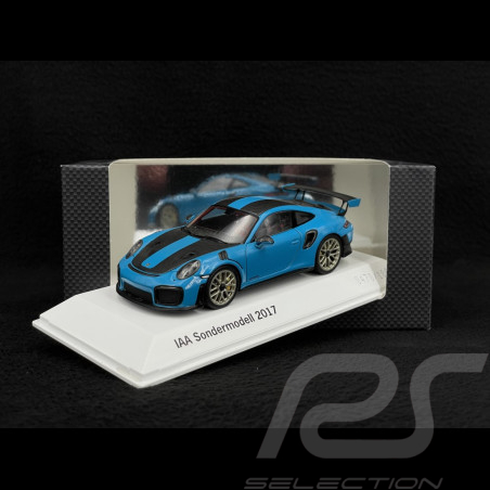 Porsche 911 GT2 RS Type 991 IAA Sondermodell 2017 Miamiblau 1/43 Spark WAX02002017