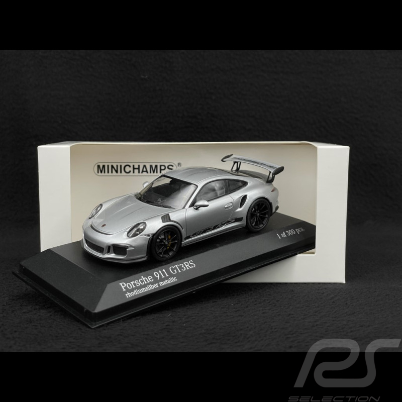 Porsche 911 GT3 RS Type 991 2014 Argent Rhodium Métallique 1/43 Minichamps 413063255