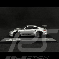 Porsche 911 GT3 RS Type 991 2014 Argent Rhodium Métallique 1/43 Minichamps 413063255