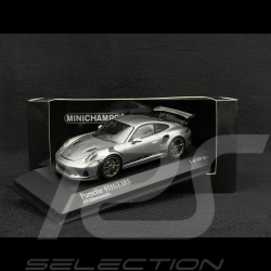 Porsche 911 GT3 RS type 991 phase II silbergrau metallic 1/43 Minichamps 410067020