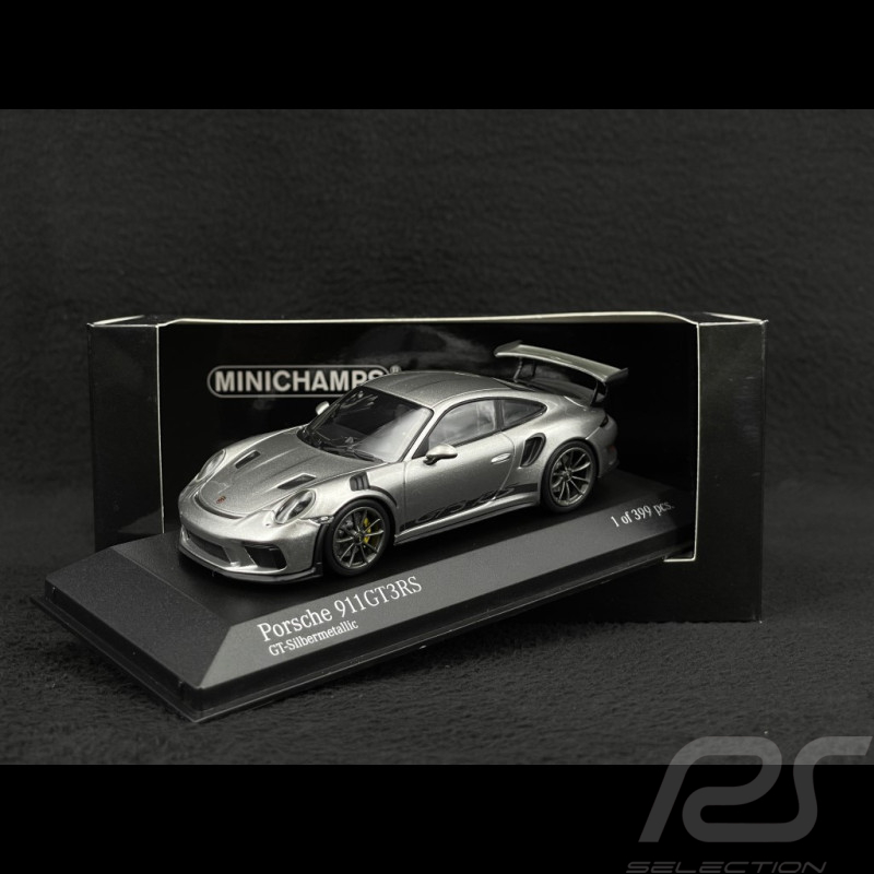 Porsche 911 GT3 RS type 991 phase II silbergrau metallic 1/43 Minichamps 410067020