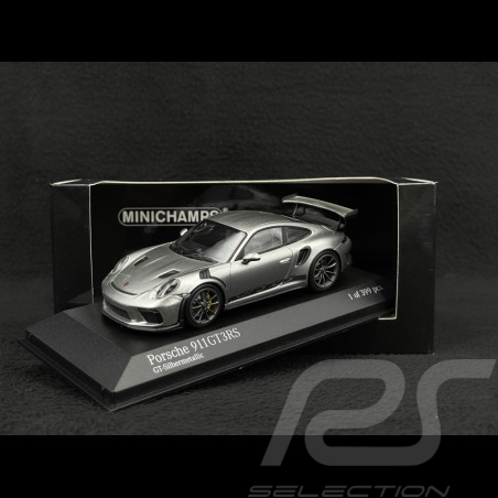 Porsche 911 GT3 RS type 991 phase II gris argent métallisé 1/43 Minichamps 410067020