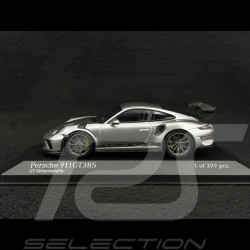 Porsche 911 GT3 RS type 991 phase II silver grey metallic 1/43 Minichamps 410067020