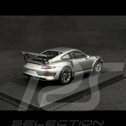 Porsche 911 GT3 RS type 991 phase II gris argent métallisé 1/43 Minichamps 410067020