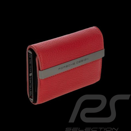 Portefeuille Porsche Design Porte-cartes Pop Up Cuir Rouge Carmin X Secrid 4056487068657 OSE09800.019