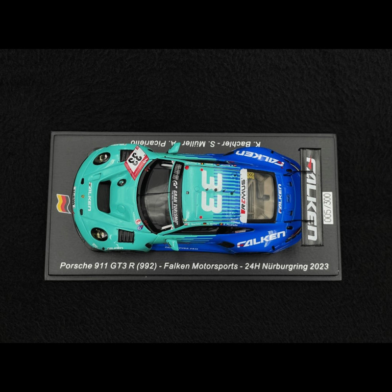 Porsche 911 GT3 R Type 992 n° 33 24h Nürburgring 2023 1/43 Spark SG922