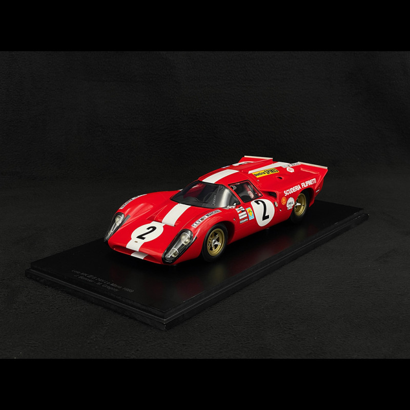 ショーケース付属 1/18 Spark ローラT70 Mk.3B GT 1969 Diecast model cars Lola T70 1/18 Spark Mk3B RHD No.2 24h Le Mans