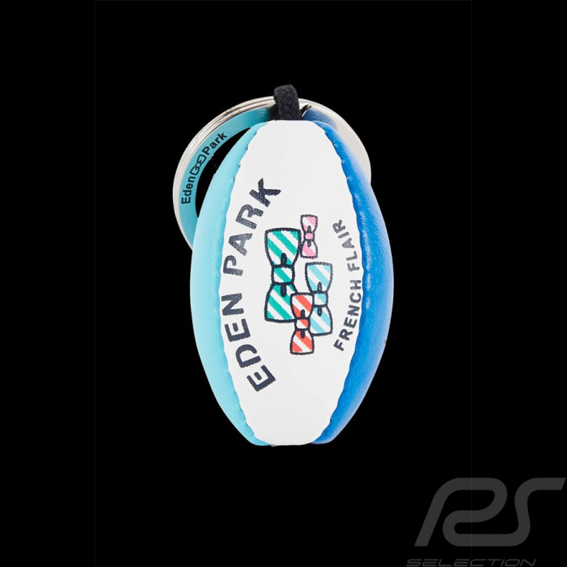 Eden Park Schlusselanhanger Rugbyball Ferveur au Stade PVC Blau E24AHTPC0002-ROV9