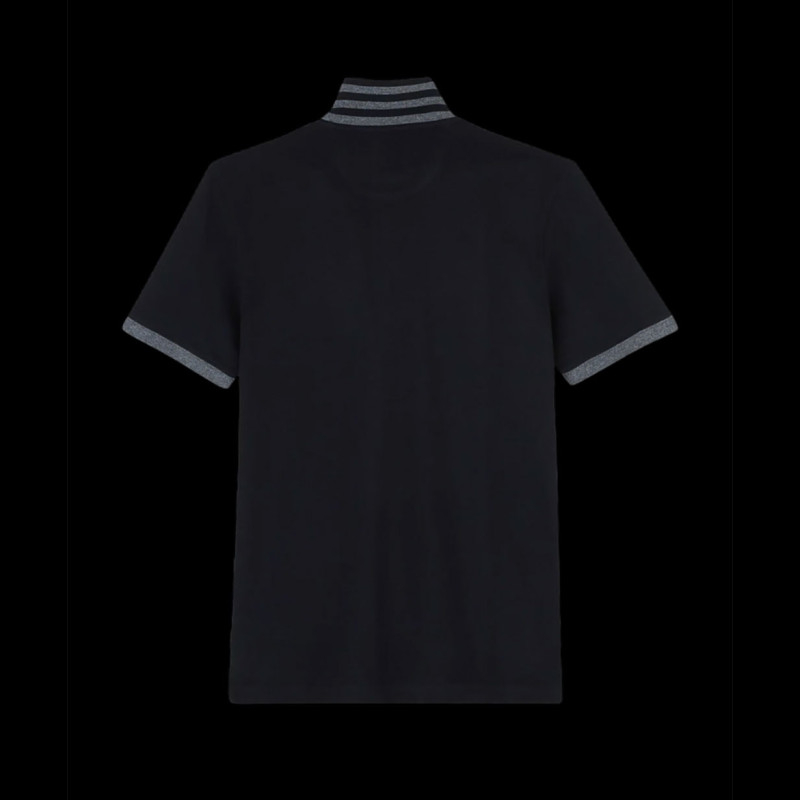 Polo Eden Park Coton Pima Noir Gris PPKNIPCE0007-NO homme
