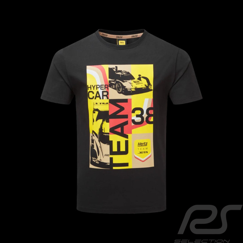 T-Shirt Jota Porsche 963 n°38 Team Hertz Noir HTZ18T2