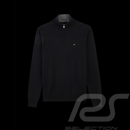 Eden Park Sweater Zipped Neck Black Cotton PPKNIPUE0022-NO - men
