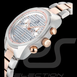 Porsche Uhr Chronograph Pepita Collection Silber / Rosa WAP0700320SPEP