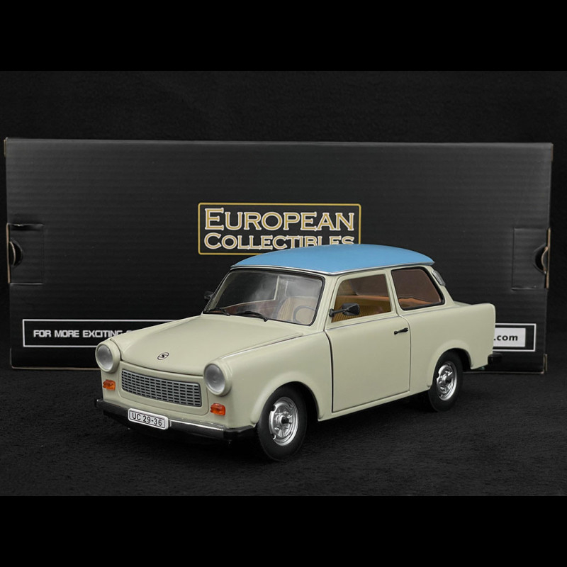 Trabant 601 Scala 1:18 Sun Star – Beige E Azzurro – Apertura Cofano E Portiere - 3